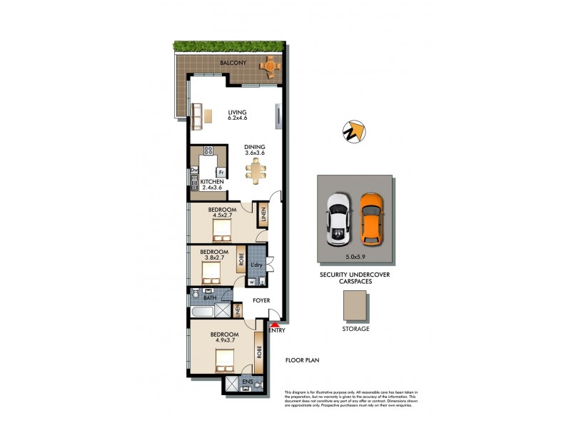 1/521 New South Head Road, Double Bay NSW 2028 Floorplan
