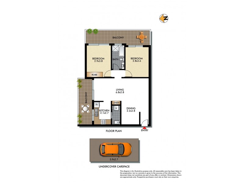 14/323 Bondi Road, Bondi NSW 2026 Floorplan