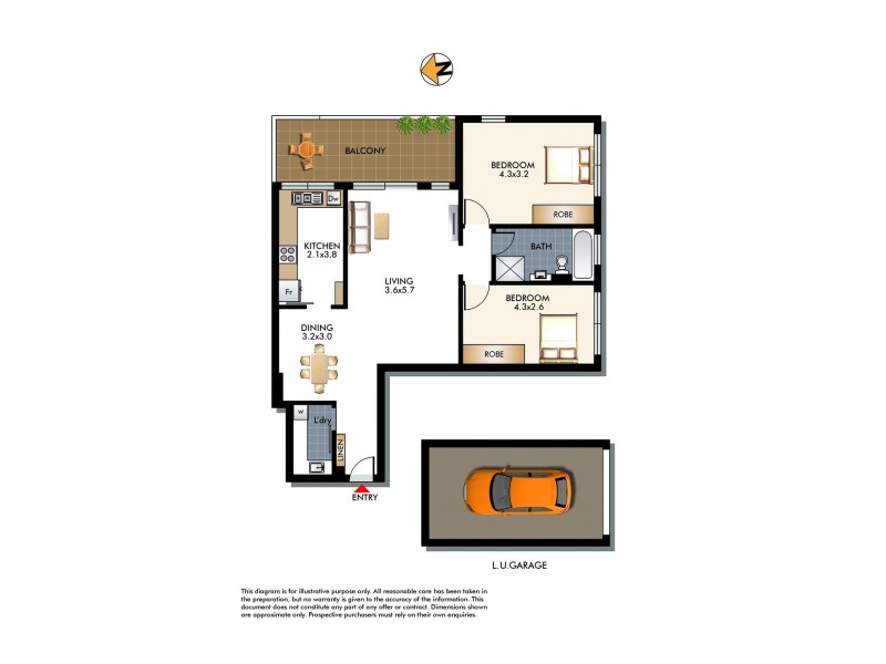 43/22-28 Wellington Street, Bondi NSW 2026 Floorplan