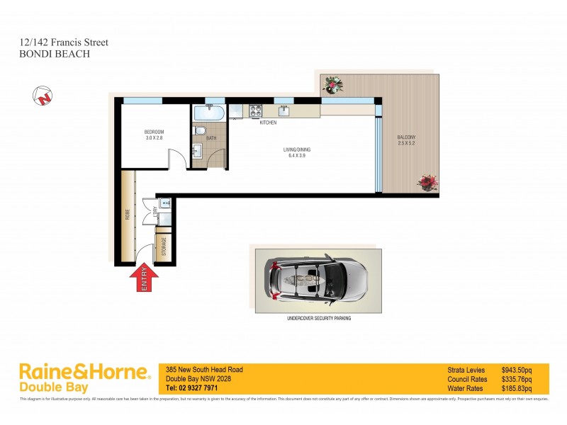12/142 Francis Street, Bondi Beach NSW 2026 Floorplan