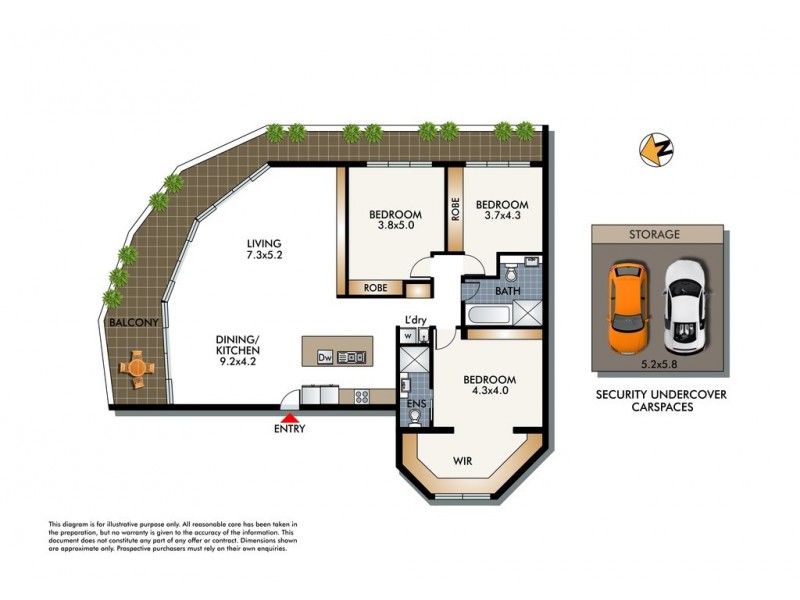 46/67 Cowper Wharf Road, Woolloomooloo NSW 2011 Floorplan