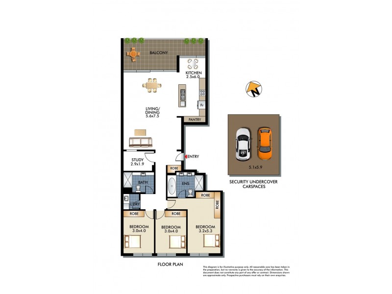 19/1 Bayside Terrace, Cabarita NSW 2137 Floorplan