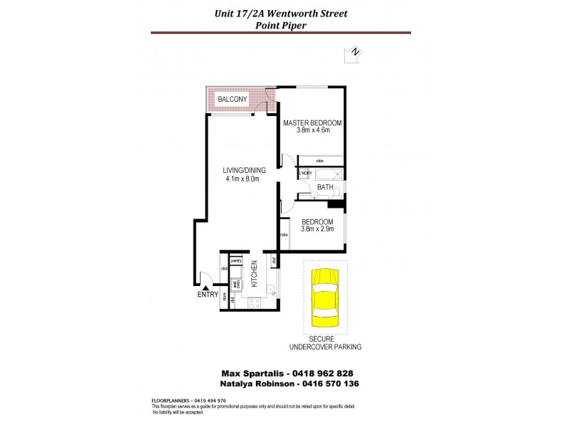 17/2A Wentworth Street, Point Piper NSW 2027 Floorplan