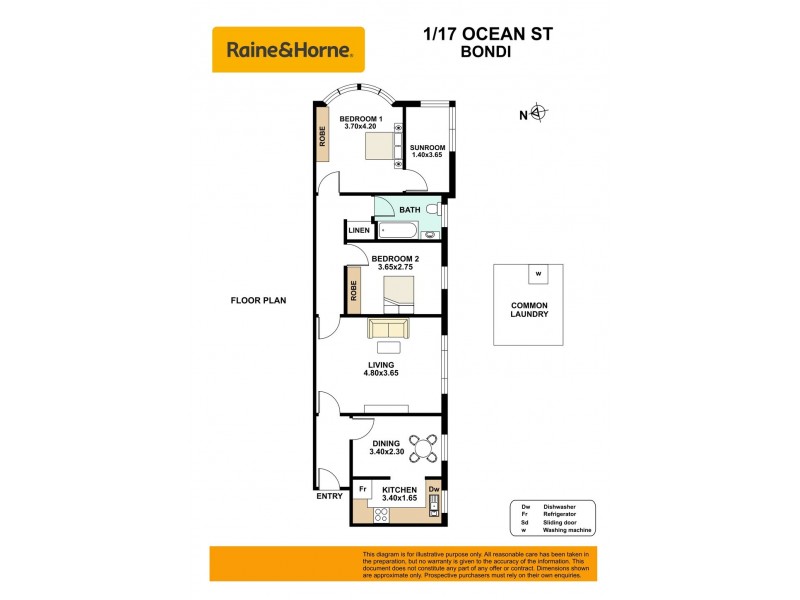 1/17 Ocean Street, Bondi NSW 2026 Floorplan