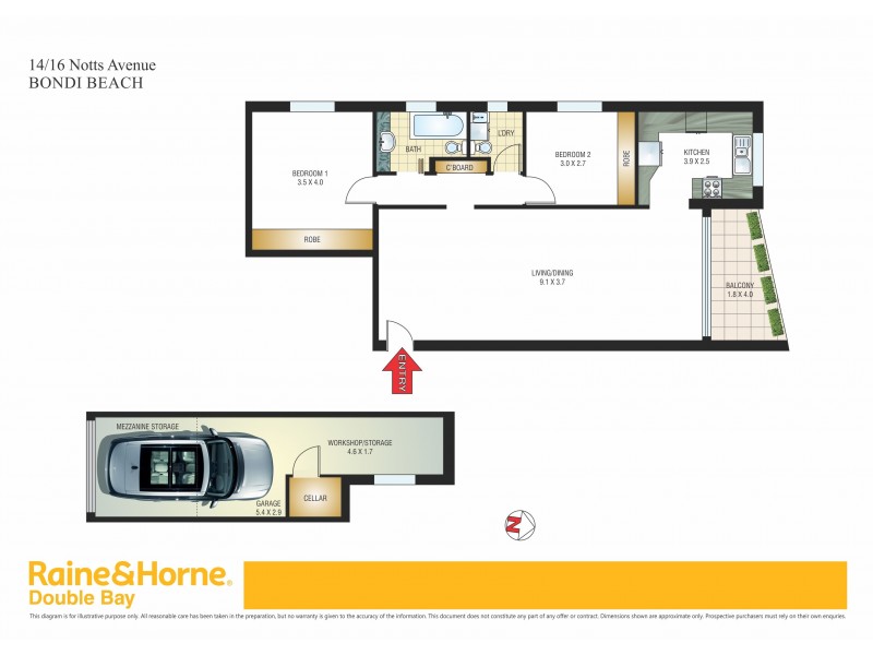 14/16 Notts Avenue, Bondi Beach NSW 2026 Floorplan