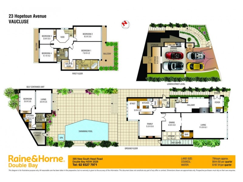23 Hopetoun Avenue, Vaucluse NSW 2030 Floorplan