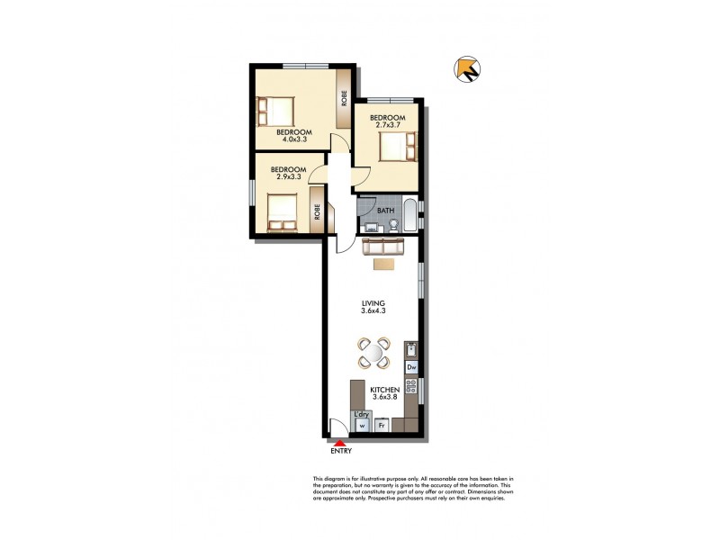 6/15 Sir Thomas Mitchell Road, Bondi Beach NSW 2026 Floorplan