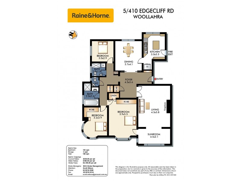 5/410 Edgecliff Road, Woollahra NSW 2025 Floorplan
