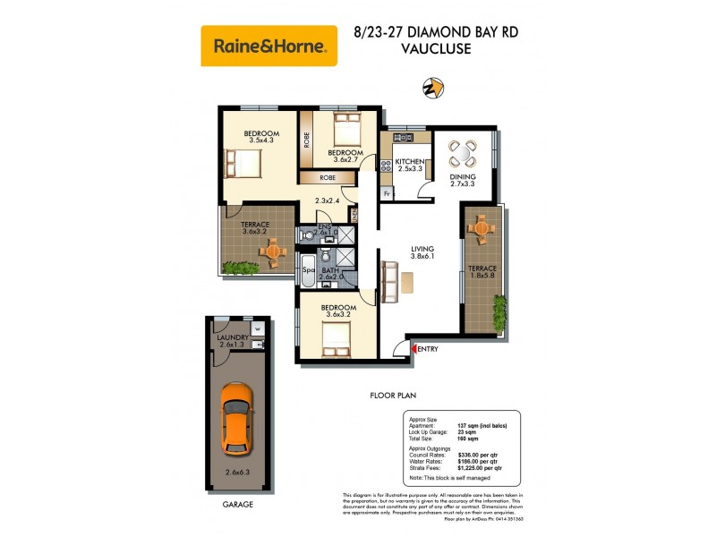 8/23-27 Diamond Bay Road, Vaucluse NSW 2030 Floorplan