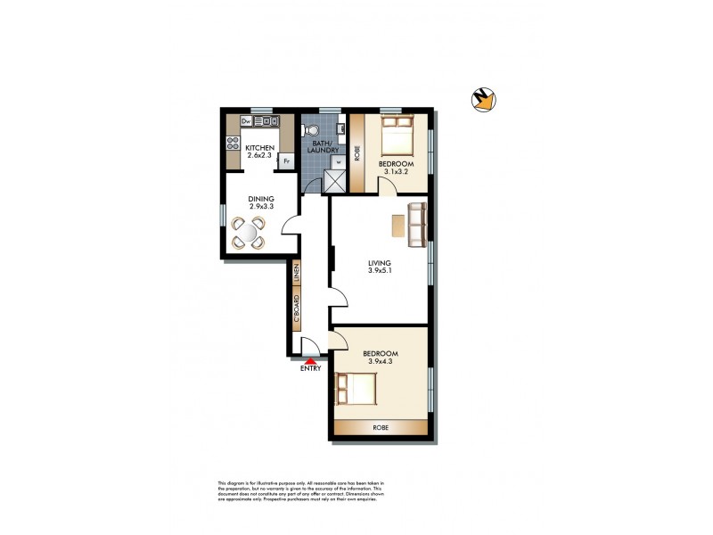 16/94 Birriga Road, Bellevue Hill NSW 2023 Floorplan