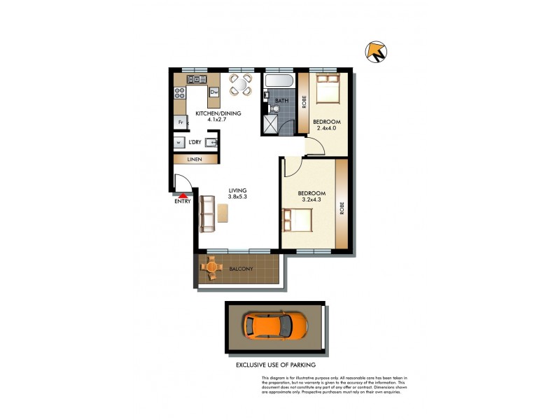48/15 Wallis Parade, North Bondi NSW 2026 Floorplan