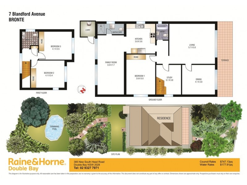 7 Blandford Avenue, Bronte NSW 2024 Floorplan