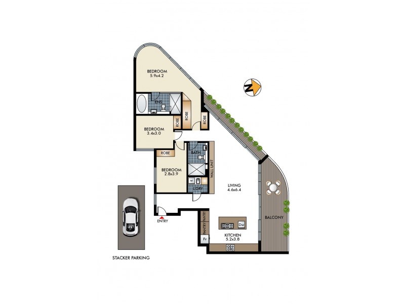 1/777 Old South Head Road, Vaucluse NSW 2030 Floorplan