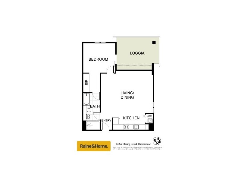 1505/2 Sterling Circuit, Camperdown NSW 2050 Floorplan