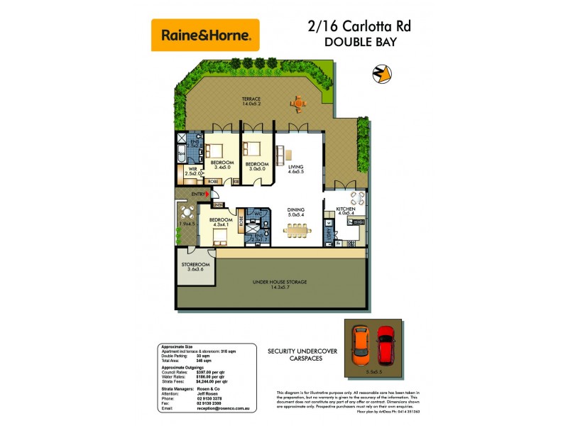 2/16 Carlotta Road, Double Bay NSW 2028 Floorplan