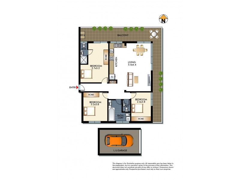 11/52 Penkivil Street, Bondi NSW 2026 Floorplan