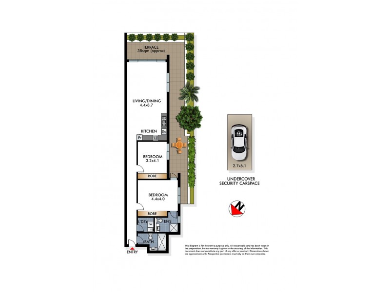 1/53 Birriga Road, Bellevue Hill NSW 2023 Floorplan