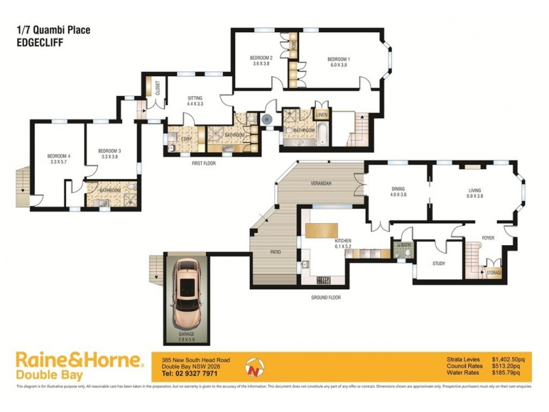 1/7 Quambi Place, Edgecliff NSW 2027 Floorplan