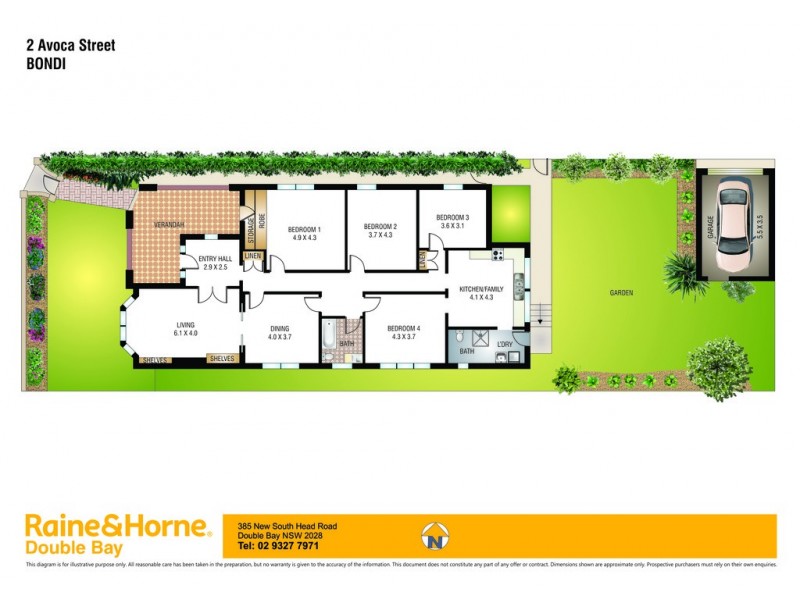 2 Avoca Street, Bondi NSW 2026 Floorplan