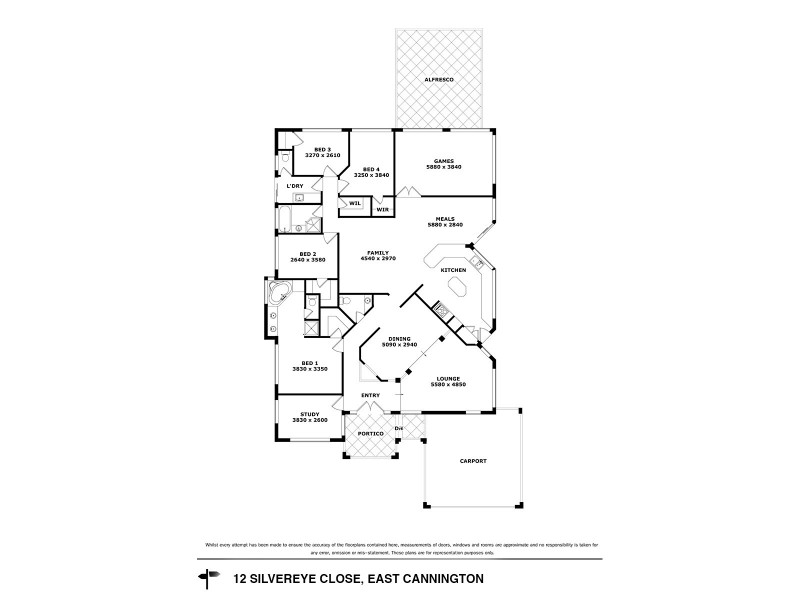 12 Silvereye Close, East Cannington WA 6107 Floorplan