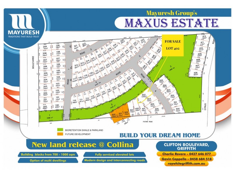 Lot 402 MAXUS ESTATE, Griffith NSW 2680