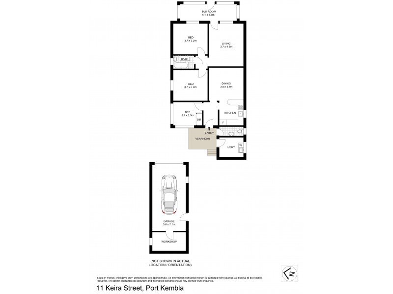 11 Keira Street, Port Kembla NSW 2505 Floorplan