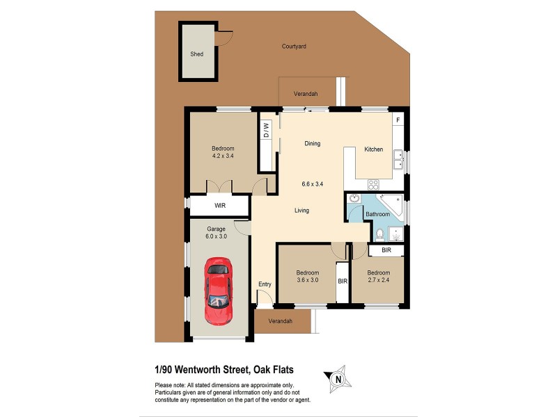 1/90 Wentworth Street, Oak Flats NSW 2529 Floorplan