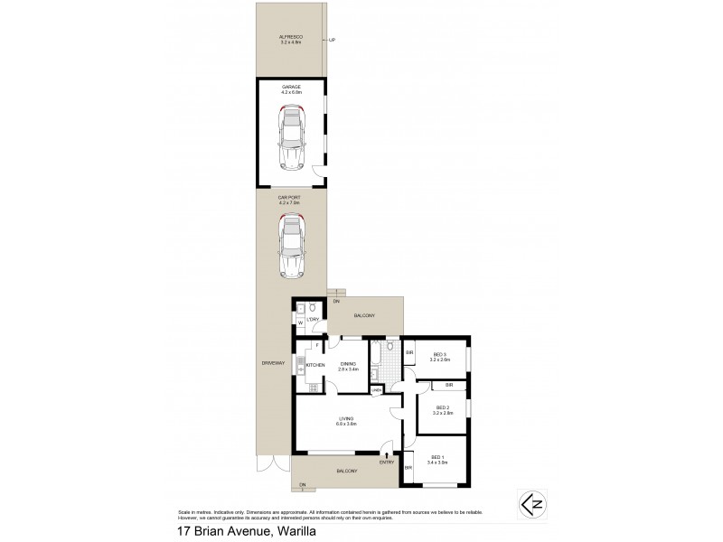 17 Brian Avenue, Warilla NSW 2528 Floorplan