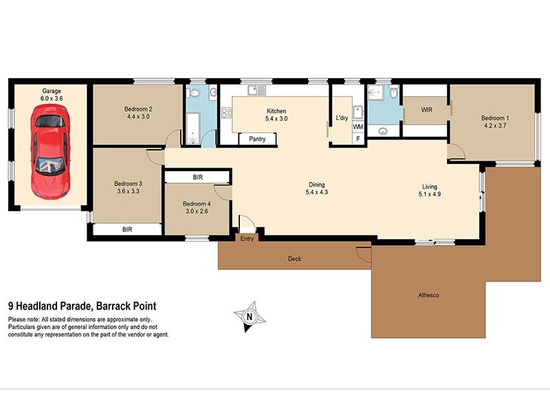 9 Headland Parade, Barrack Point NSW 2528 Floorplan