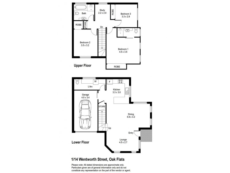 1/14 Wentworth Street, Oak Flats NSW 2529 Floorplan