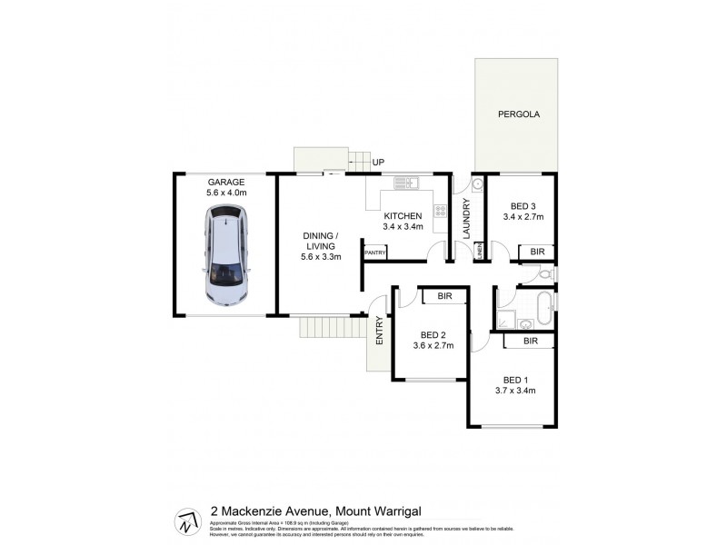 2 Mackenzie Avenue, Mount Warrigal NSW 2528 Floorplan