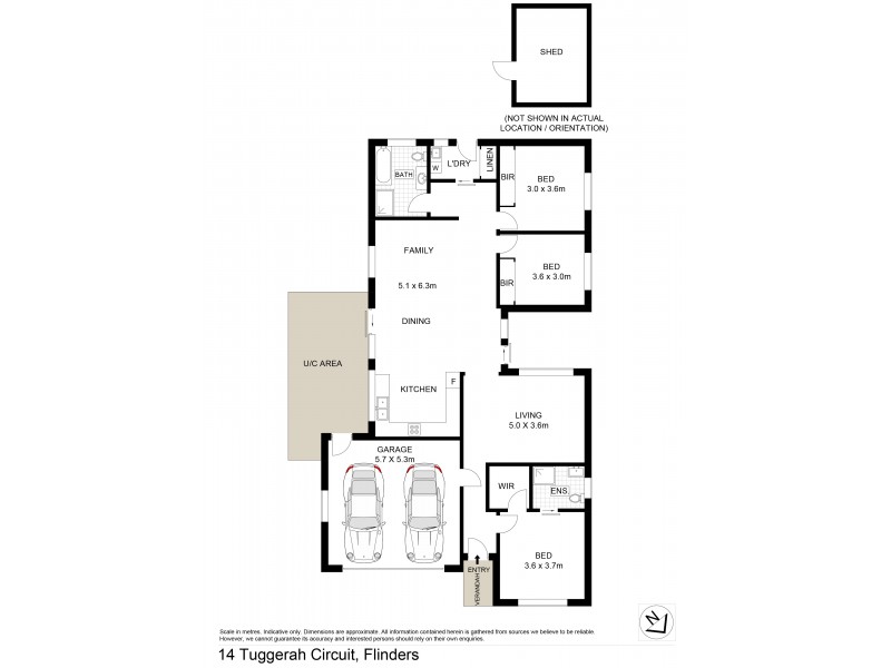14 Tuggerah Circuit, Flinders NSW 2529 Floorplan