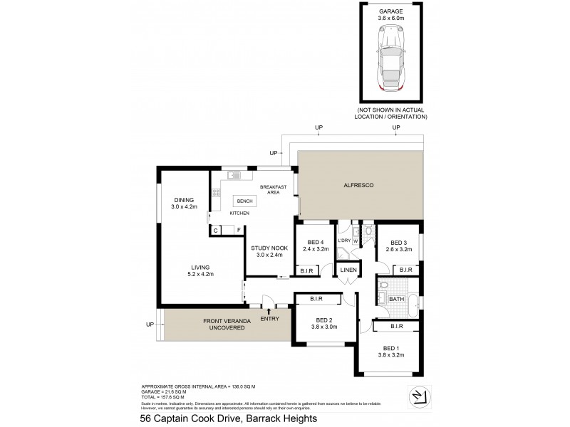 56 Captain Cook Drive, Barrack Heights NSW 2528 Floorplan