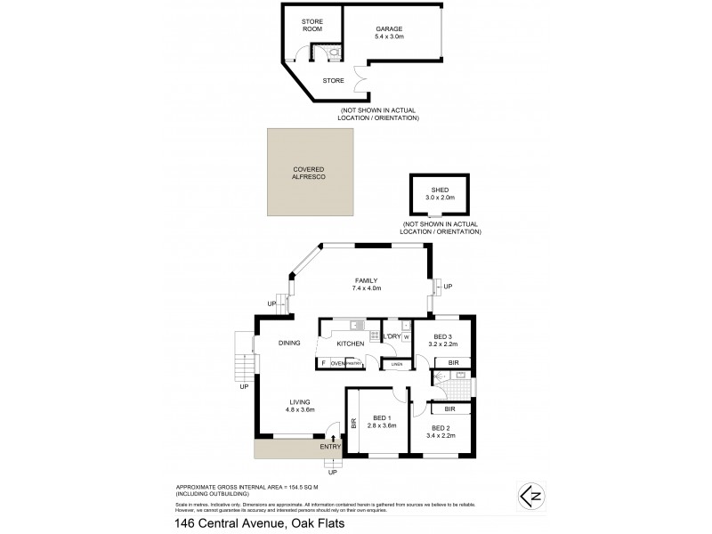 146 Central Avenue, Oak Flats NSW 2529 Floorplan