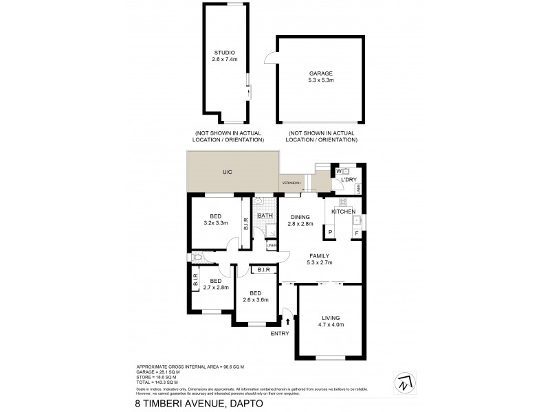 8 Timberi Avenue, Dapto NSW 2530 Floorplan