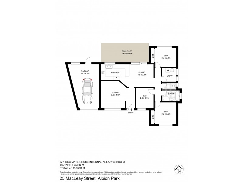 25 MacLeay Place, Albion Park NSW 2527 Floorplan