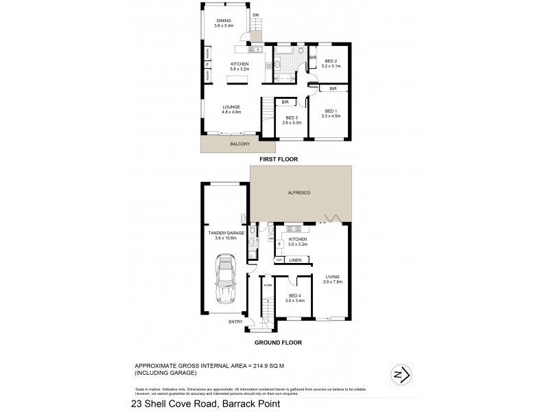 23 Shell Cove Road, Barrack Point NSW 2528 Floorplan