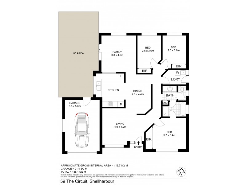 59 The Circuit, Shellharbour NSW 2529 Floorplan