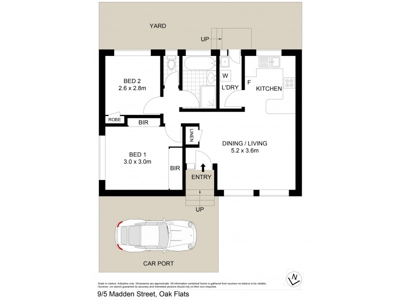 9/5 Madden Street, Oak Flats NSW 2529 Floorplan