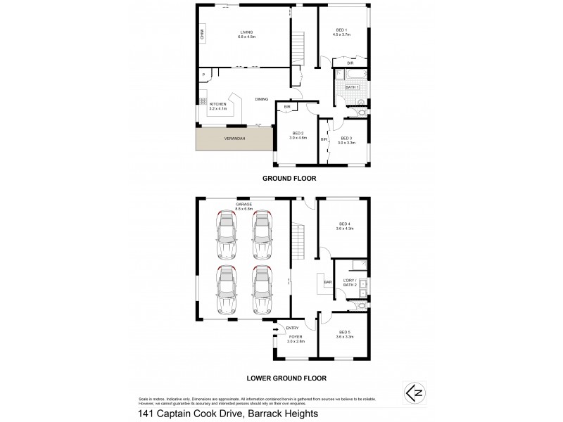 141 Captain Cook Drive, Barrack Heights NSW 2528 Floorplan