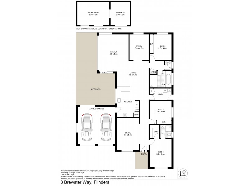 3 Brewster Way, Flinders NSW 2529 Floorplan