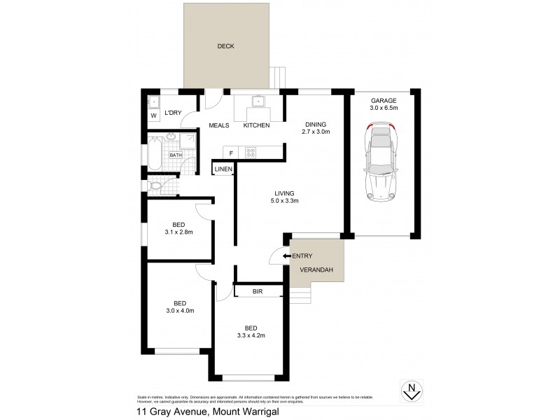 11 Gray Avenue, Mount Warrigal NSW 2528 Floorplan