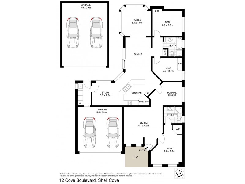 12 Cove Boulevarde, Shell Cove NSW 2529 Floorplan