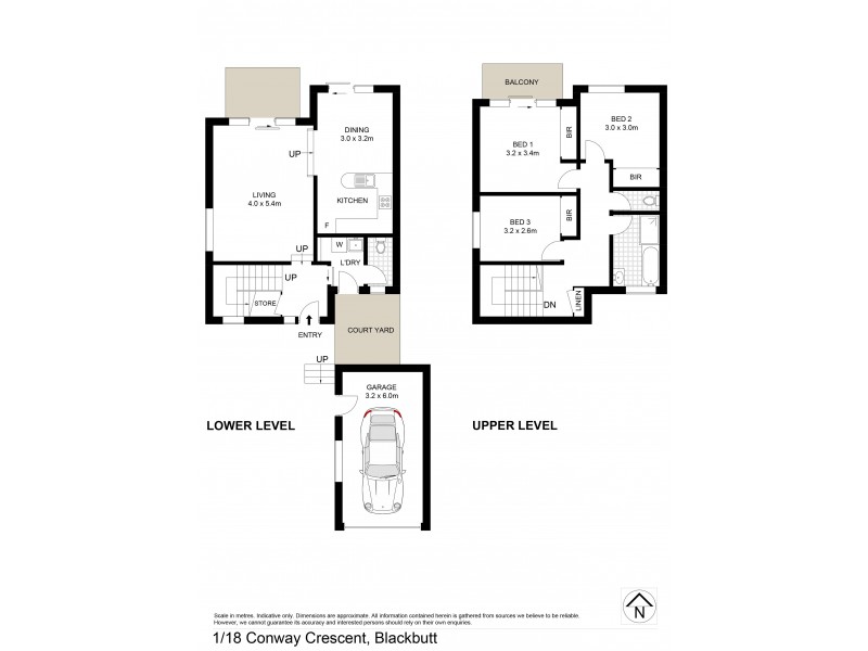 1/18 Conway Crescent, Blackbutt NSW 2529 Floorplan