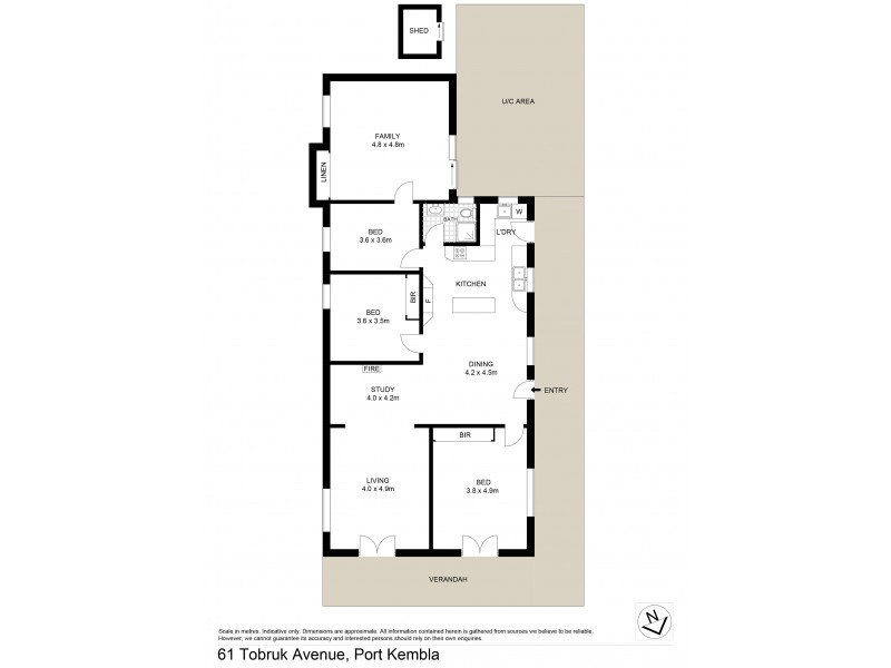 61 Tobruk Avenue, Port Kembla NSW 2505 Floorplan