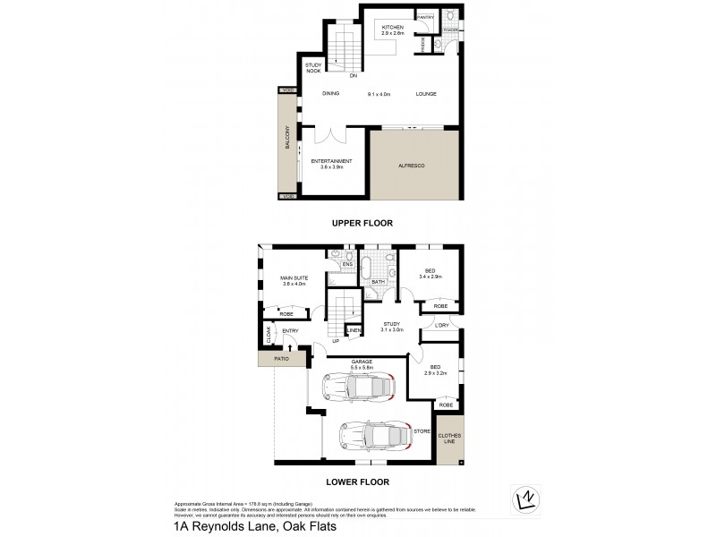 1A Reynolds Lane, Oak Flats NSW 2529 Floorplan