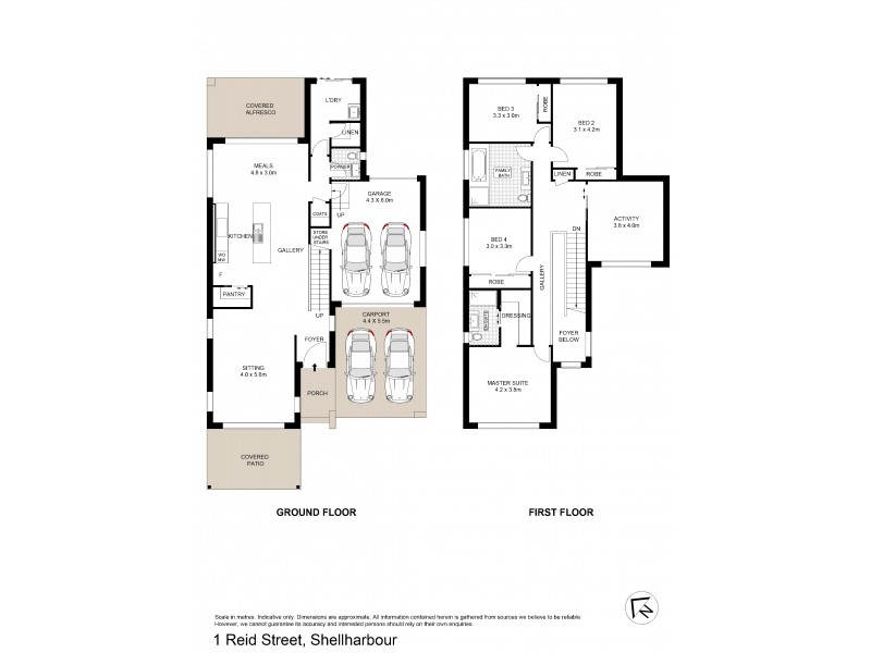1 Reid Street, Shellharbour NSW 2529 Floorplan