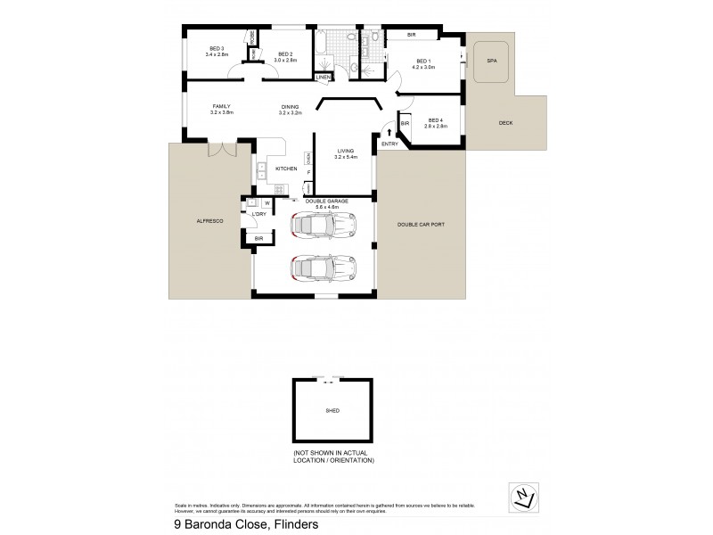 9 Baronda Close, Flinders NSW 2529 Floorplan