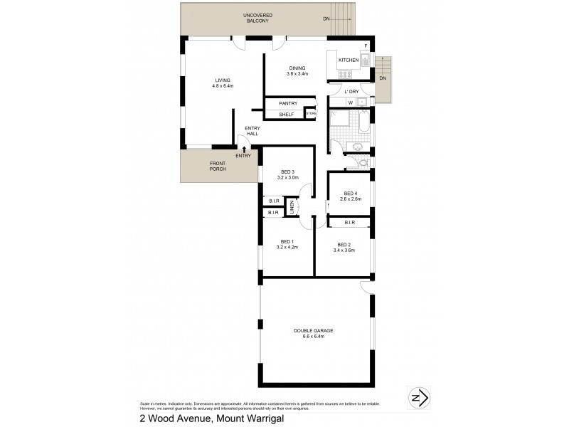 2 Wood Avenue, Mount Warrigal NSW 2528 Floorplan