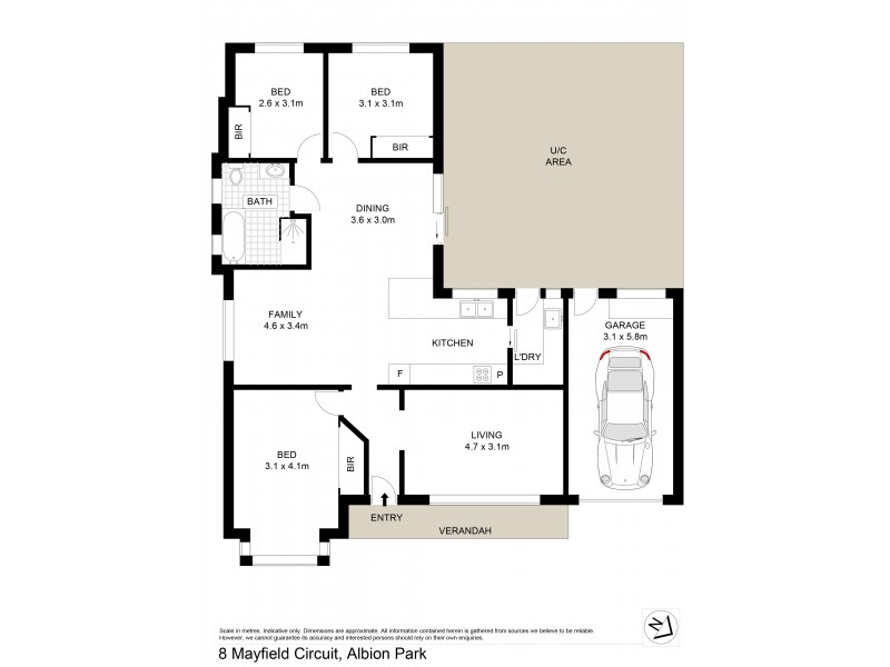 8 Mayfield Circuit, Albion Park NSW 2527 Floorplan